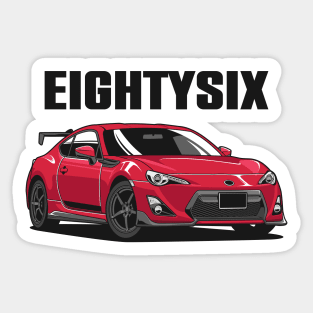 Red GT86 Sticker